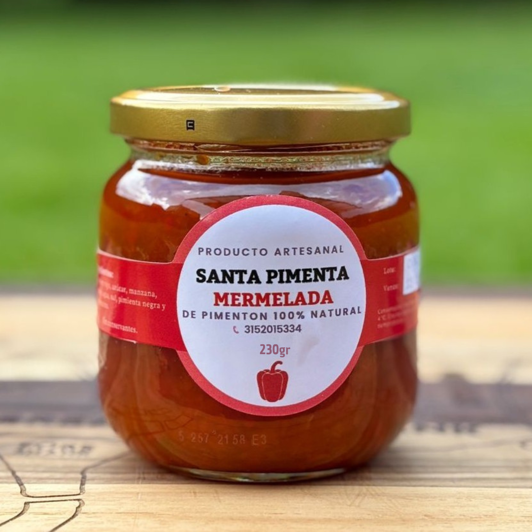 Mermelada de Pimentón Santa Pimenta – Artesanal, ligeramente picante 230g