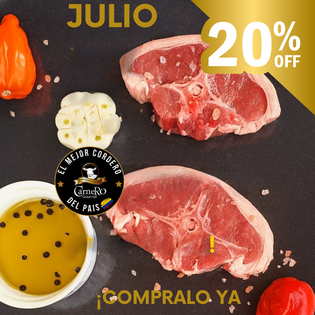 T-bone steak de cordero x kilo